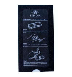 Pack of 15 Natural Incense Smudge Bricks and Burner - Black Wood