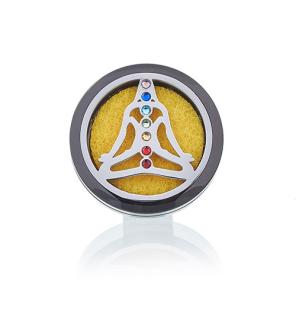 Kit difusor para coche - Estaño yoga chakra - 30mm