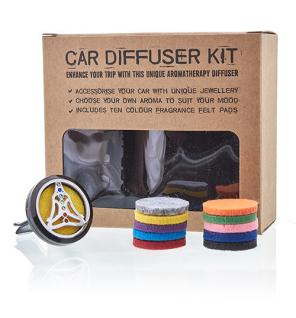 Kit difusor para coche - Estaño yoga chakra - 30mm