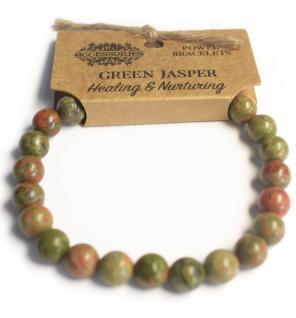 Brazalete de Energía - Jaspe verde