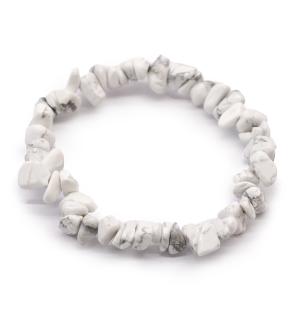 Pulsera Fragmentos de Piedras Preciosas - Jaspe blanco