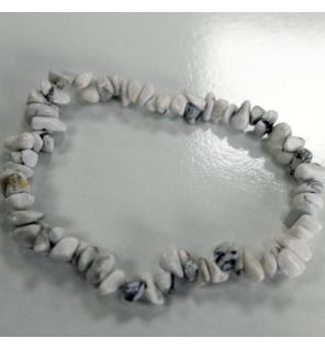 Pulsera Fragmentos de Piedras Preciosas - Jaspe blanco