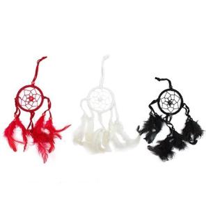 Atrapasueños Bali aro peq - Negro/Blanco/Rojo (Colores Surtidos)