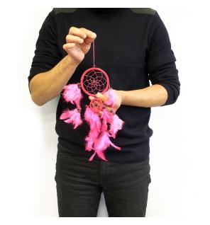 Atrapasueños Bali aro mediano - Turquesa/Rosa/Morado (Colores Surtidos)