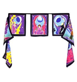 Siete banderas - Diosa luna 7x(32x23cm)