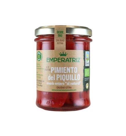 Pimiento del piquillo asado entero bio 212ml Emperatriz