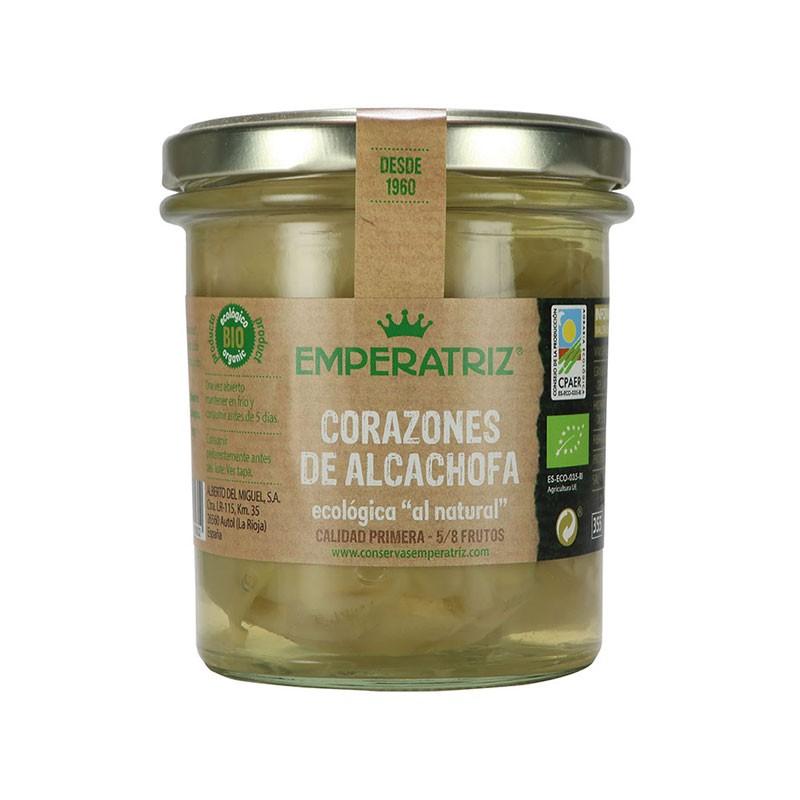 Alcachofa corazones al natural bio 355ml Emperatriz