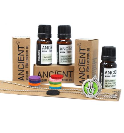 30mm Mano de Fatima Difusores de Aromaterapia + Aceites Esenciales
