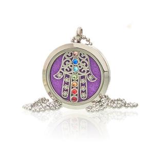 Collar de Joyería de Aromaterapia - Hamsa Chakra - 30mm