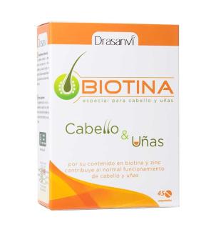 Biotina cabello y uñas 45 comprimidos Drasanvi