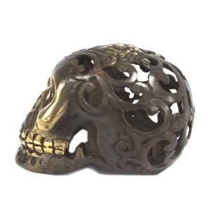 Calavera vintage de latón - Med