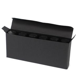 Caja para 6 Botellas de Aceites Esenciales de 10ml - Negro