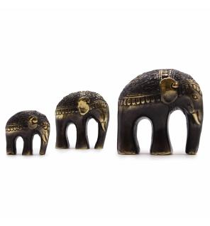 Elefante de arte conjunto de 3