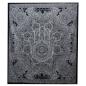 Colcha Doble Algodón B&N + Tapiz - Hamsa