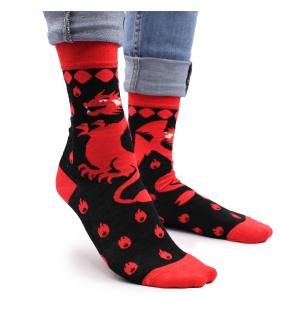 Calcetines de bambú Hop Hare (S/M) - Dragon Rojo