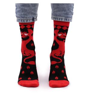 Calcetines de bambú Hop Hare (S/M) - Dragon Rojo