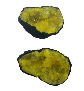 Geodas de calcita coloreada - Piedra Negra - Amarillo