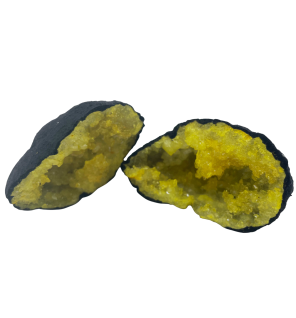 Geodas de calcita coloreada - Piedra Negra - Amarillo