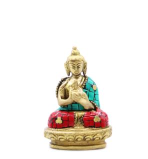 Figura de Buda de Latón - Bendición - 7.5cm