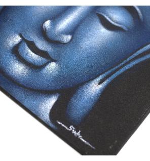 Cuadro de Buda - Acabado en Arena y Azul