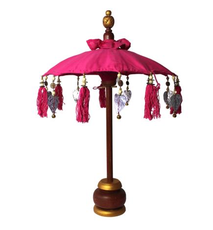 Sombrilla Bali Home Decor - Algodón - Rosa - 40cm