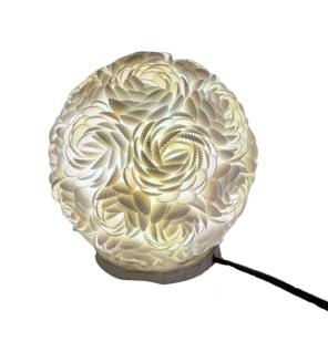 Lámpara Boho Sea Shell - Globo Rosa - 20cm