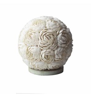 Lámpara Boho Sea Shell - Globo Rosa - 20cm