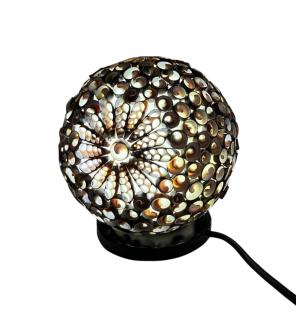 Lámpara Boho Sea Shell - Globo Twist Chocolate - 15cm