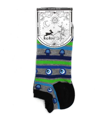 Calcetines bajos de bambú Hop Hare M/L (41-46) - Mal de ojo y Hamsa