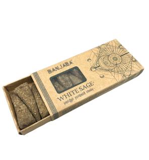 Conos piramidales Banjara Smudge - Trigo blanco