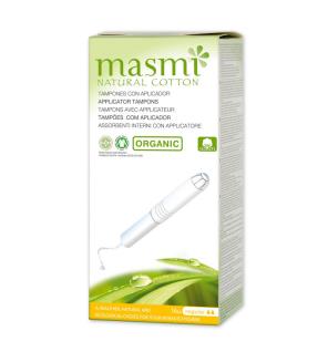 Tampon de algodon regular con aplicador bio 16ud Masmi