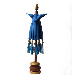Bali Decoración Hogar Sombrilla - Algodón - Azul- 40cm