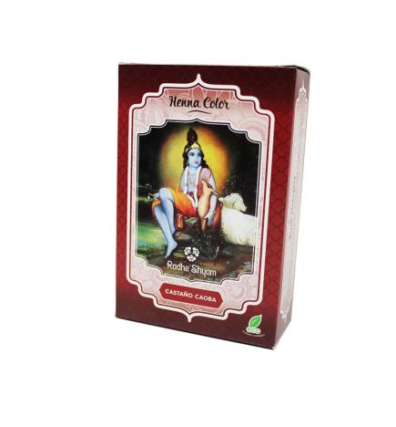 Henna castaño caoba polvo 100 g Radhe Shyam