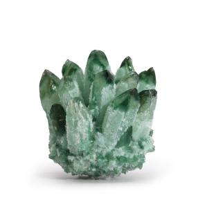 Racimo de Cuarzo Natural Artesanal - Cuarzo Fantasma Verde (aprox 250-300gm 8cm)