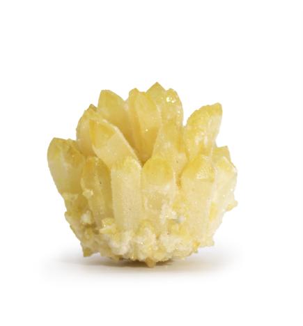 Racimo Artesanal de Cuarzo Natural - Cuarzo Amarillo Fantasma (aprox 250-300gm 8cm)