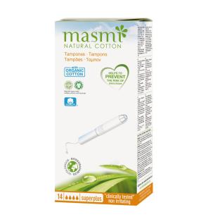 Tampon de algodon superplus con aplicador bio 14ud Masmi