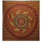 Colcha Doble de Algodón + Colgante de Pared - Mandala Clásico - Verde