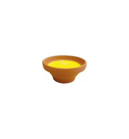 Vela vasija terracota natur altaflama citronela 55x120 25H Roura