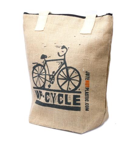 Bolso de yute ecológico - Bicicleta - (4 diseños surtidos)