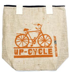 Bolso de yute ecológico - Bicicleta - (4 diseños surtidos)