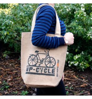 Bolso de yute ecológico - Bicicleta - (4 diseños surtidos)