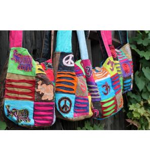 Bolso Étnico Estilo Hippie - Púrpura / espiral