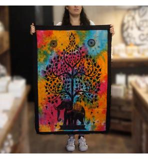 Arte de pared de algodón - Árbol elefante
