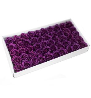 Flor de manualidades deco mediana - violeta escura