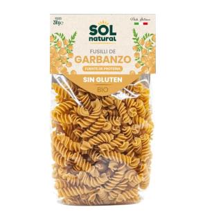 Fusilli de garbanzo bio sin gluten 250g Sol Natural