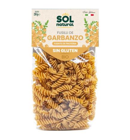 Fusilli de garbanzo bio sin gluten 250g Sol Natural