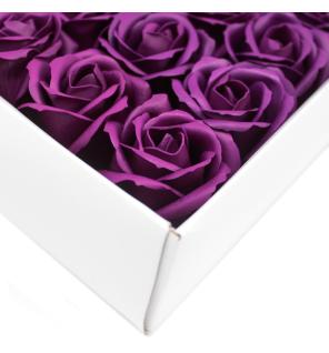 Flor de manualidades deco mediana - violeta escura