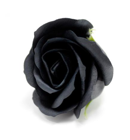 Flor de manualidades deco mediana - negra