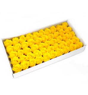 Flor de manualidades deco mediana - amarillo