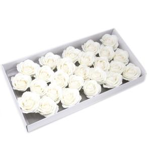 Flor de manualidades deco grande - blanca